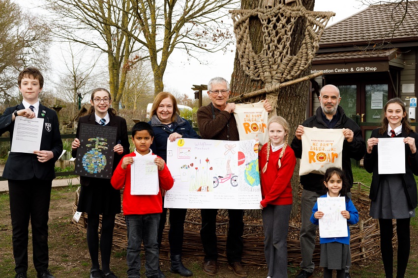 Winners of the Young Green Shoots competition receive their prizes