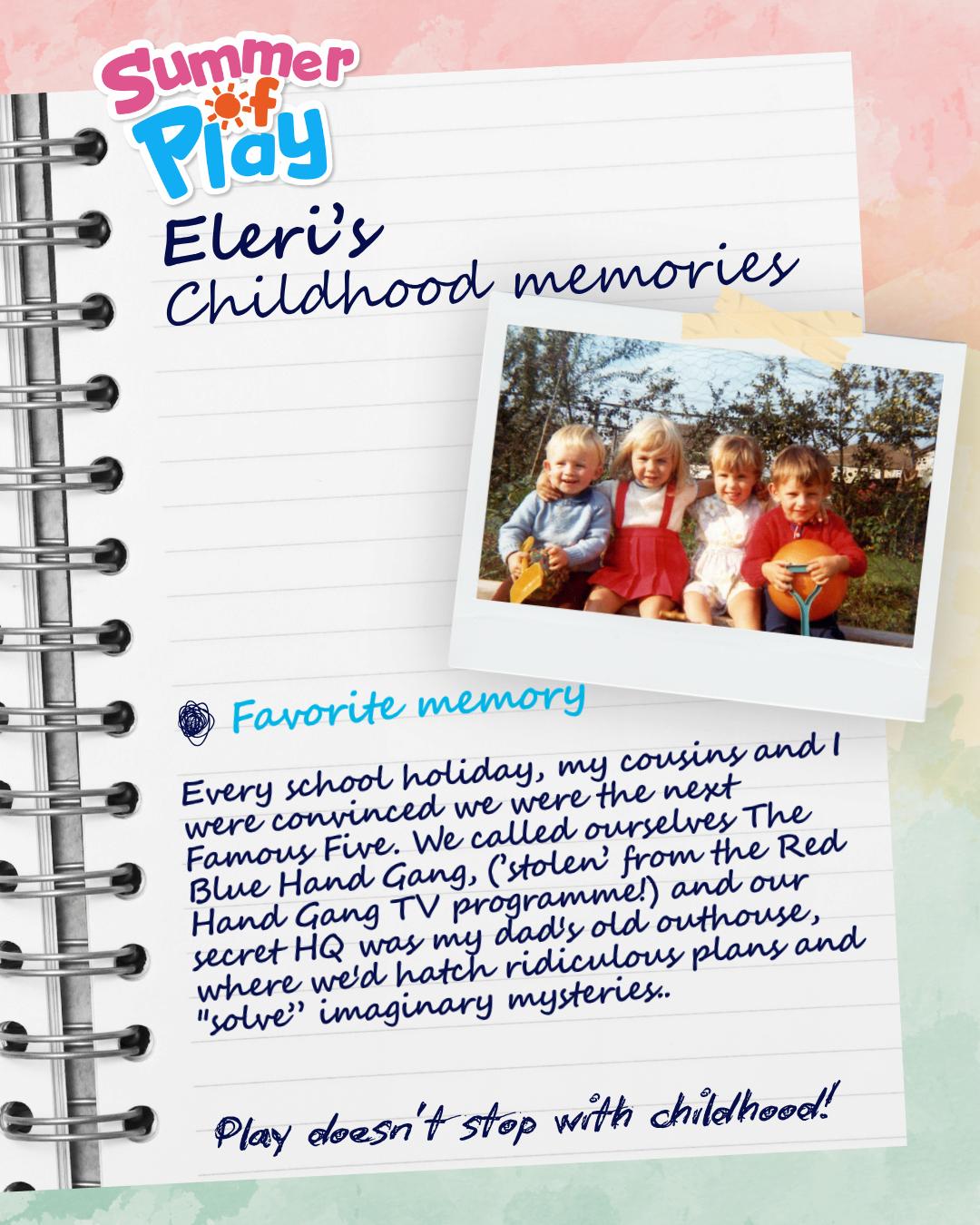 Eleri's childhood memories poster