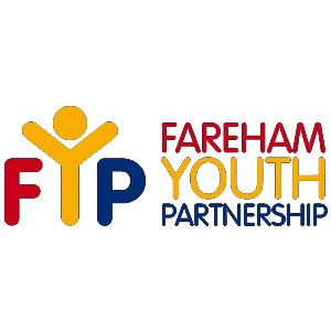 Fareham Youth Partnership primary colour text based logo.