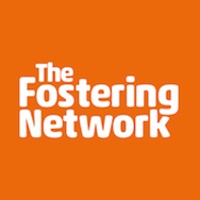 Orange square logo with "The Fostering Network" in white.