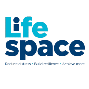 Life space text logo