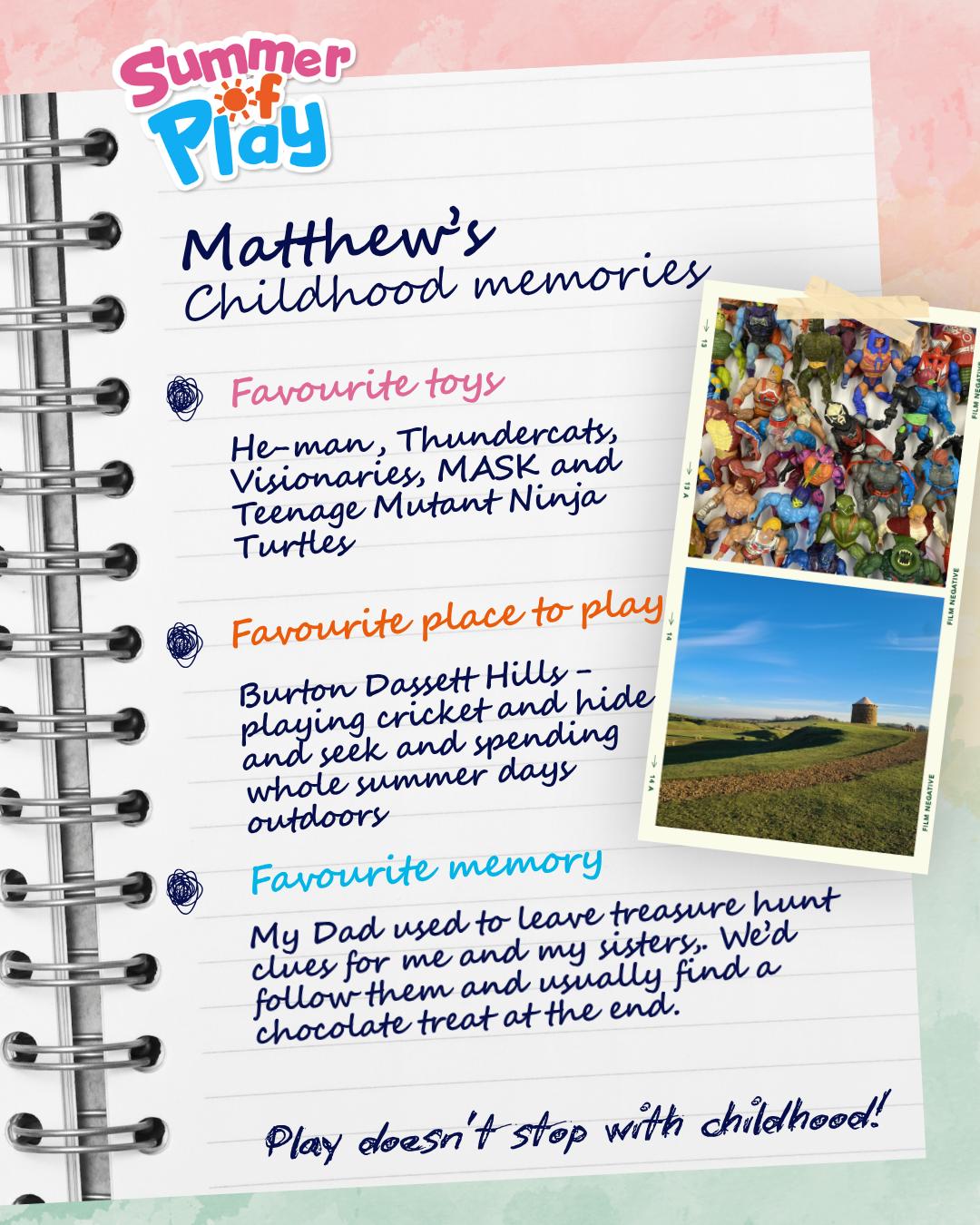 Matt's childhood memories poster