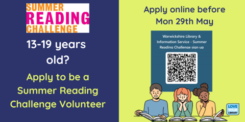 Be a Summer Reading Challenge Volunteer
