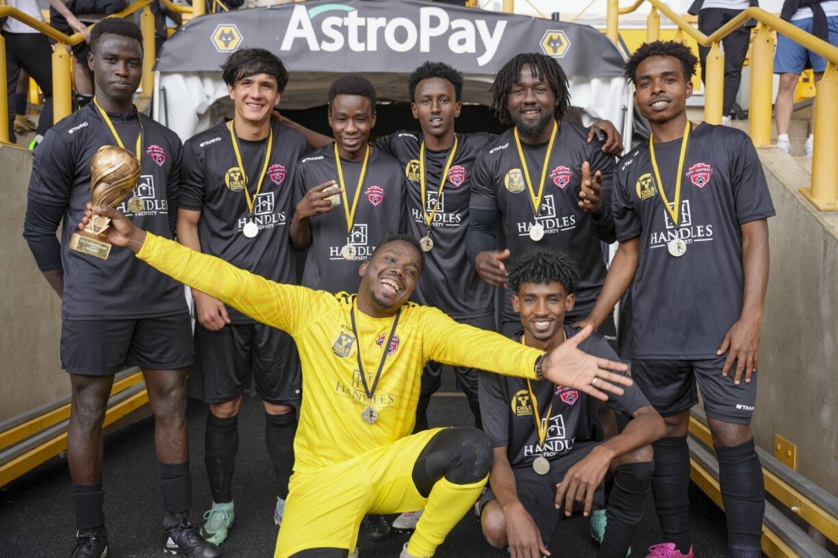 Warwickshire Legends win care leavers football championship