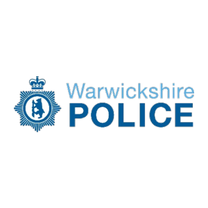 Warwickshire police logo in blue