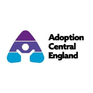Purple 'A' with Adoption Central England.