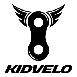 Figure eight with wings above the word Kidvelo.